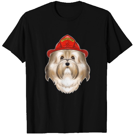 Firefighter Havanese Canine Handler I Fireman Dog T-shirt