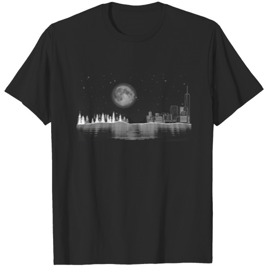 Discover Skyline City Moon Lake T-shirt