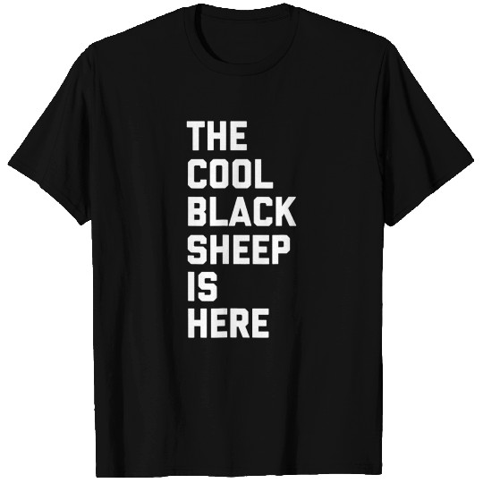 The Cool Black Sheep Is Here Funny Matching T-shirt
