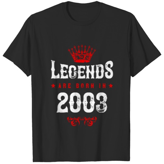 Discover 2003 legends born in T-shirt