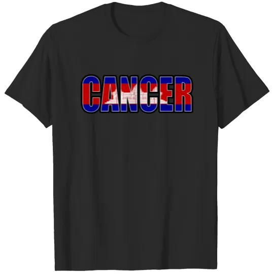 Discover Cancer Cambodian Horoscope Heritage DNA Flag T-shirt
