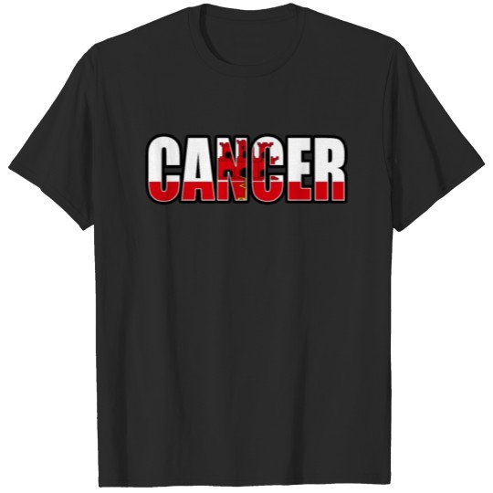 Discover Cancer Gibraltar Horoscope Heritage DNA Flag T-shirt