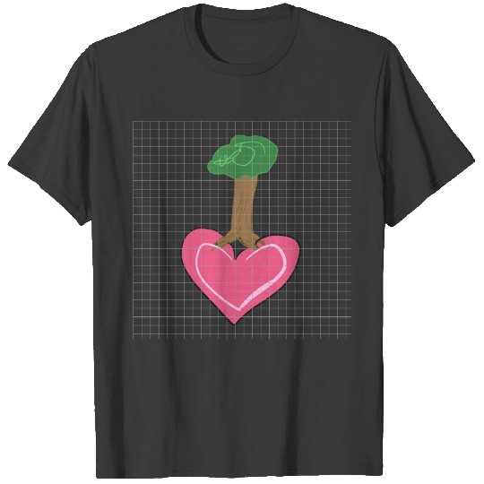 Heart tree icon T-shirt