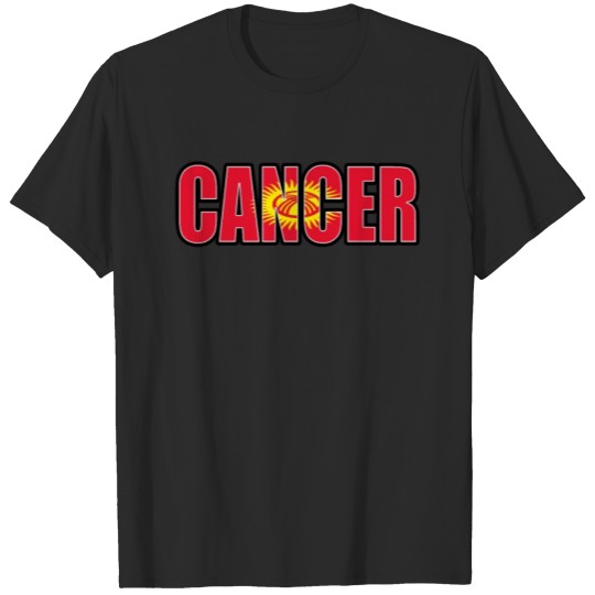 Discover Cancer Kyrgyzstani Horoscope Heritage DNA Flag T-shirt
