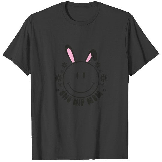Family Easter Mama Bunny One Hip Mom T-shirt