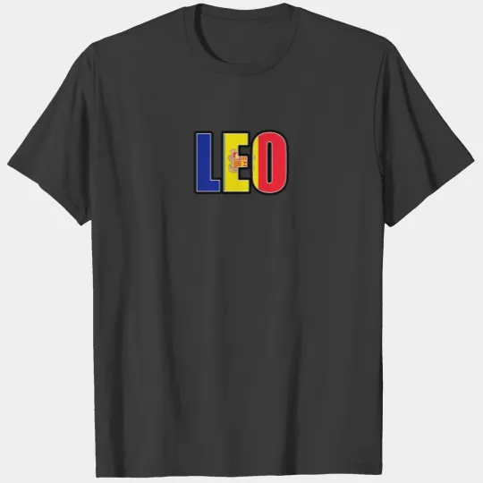 Discover Leo Andorran Horoscope Heritage DNA Flag T-shirt