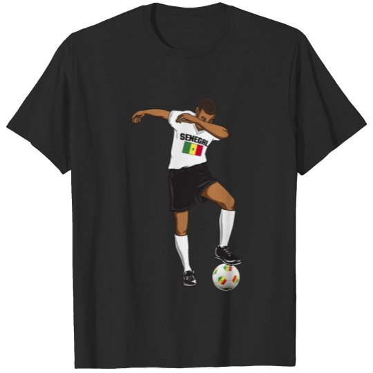 Discover Senegal National Soccer Team Dabbing Player T-shirt