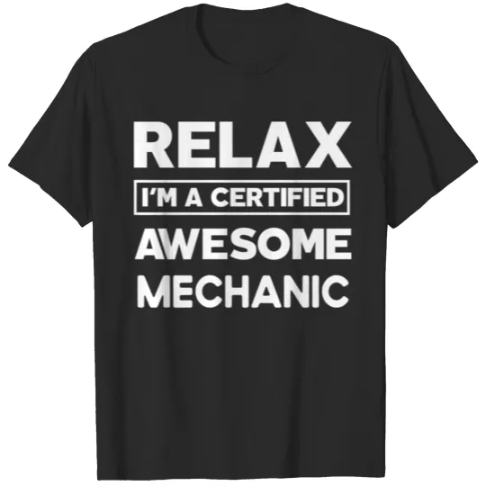 Mechanic Certified Awesome Job work anniversary T-shirt