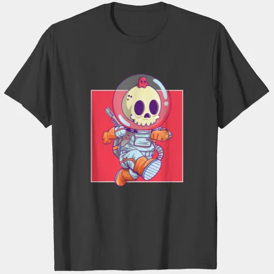 Discover Cute Astronaut Skeleton T-shirt