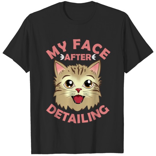 Discover Cat Face Car Detailer T-shirt