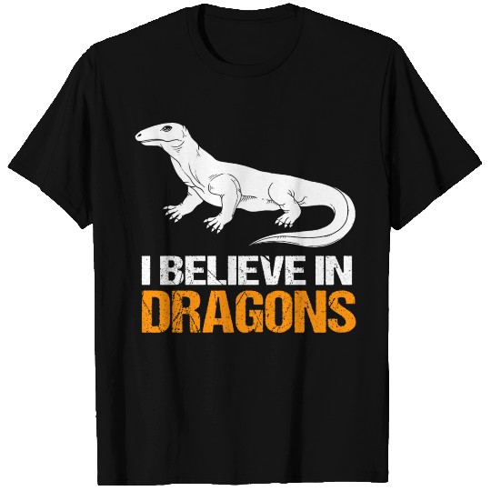 Komodo Dragon I Believe In Dragons T-shirt