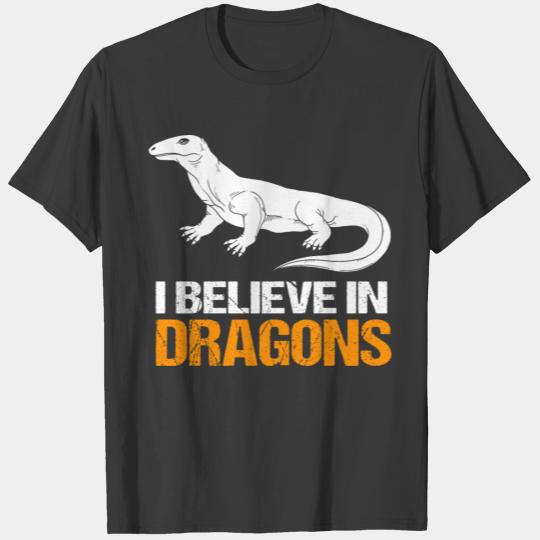 Komodo Dragon I Believe In Dragons T-shirt