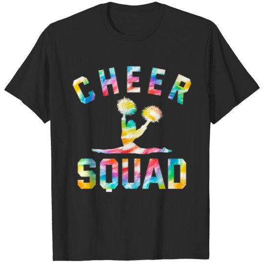 Discover Cheer Squad Tie Dye Cheerleader Cheerleading Gift T-shirt