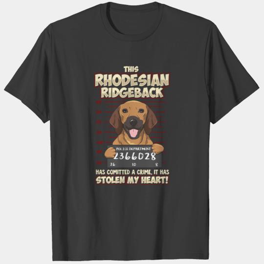 dog Rhodesian Ridgeback Dog Lover puppy pet black T-shirt