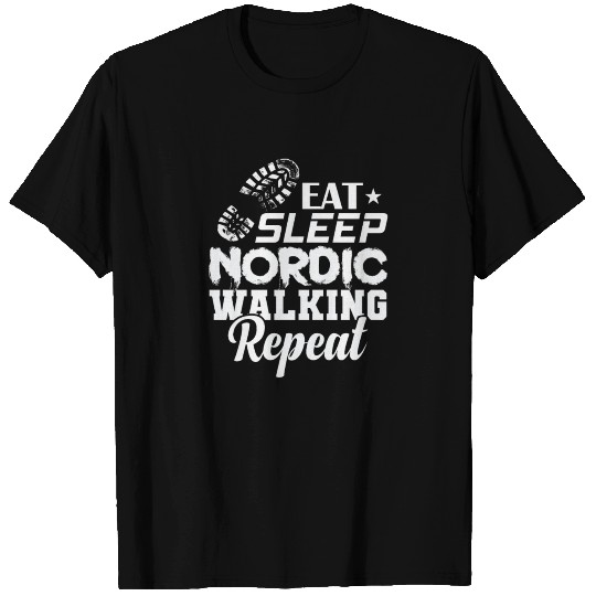 Eat Sleep Nordic Walking Repeat Sport T-shirt