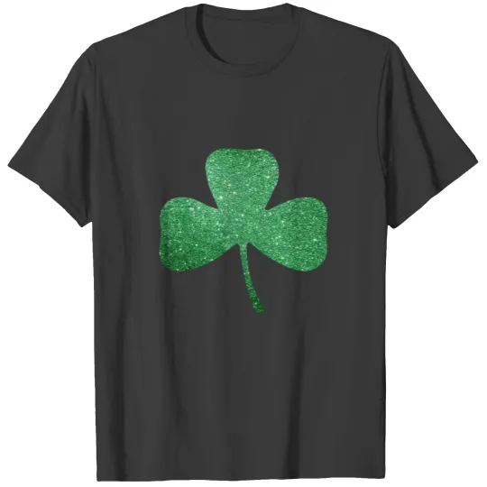 St Patricks Day Glitter Clover Shamrock for Women T-shirt