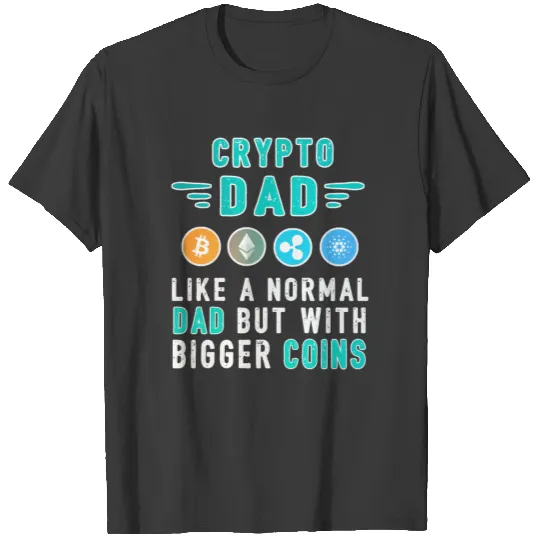 Bitcoin Crypto Father Dad Trader Crypto T-shirt