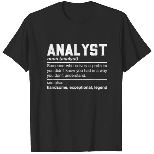 Discover Analyst Definition Design Strategist Expert Lover T-shirt