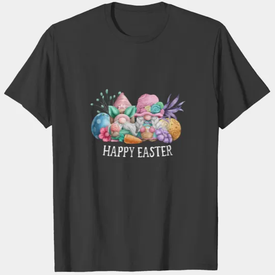 Cute Happy Easter Bunny Gnomes T-shirt