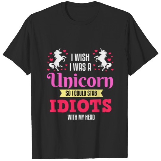 Discover I Wish I Was A Unicorn T-shirt