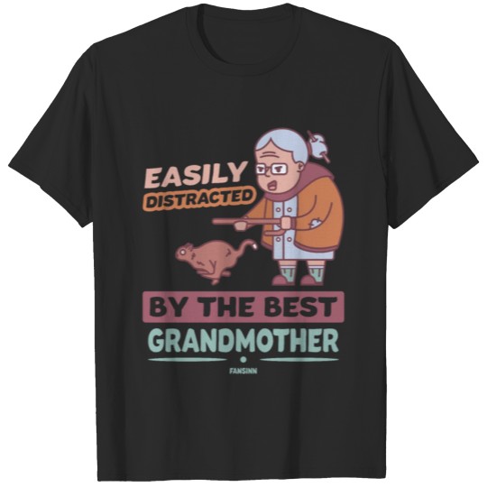 Discover Easily Distracted By The Best Grandmother T-shirt