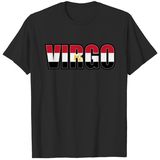 Virgo Egyptian Horoscope Heritage DNA Flag T-shirt