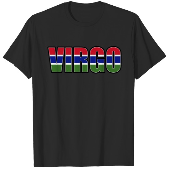 Discover Virgo Gambian Horoscope Heritage DNA Flag T-shirt