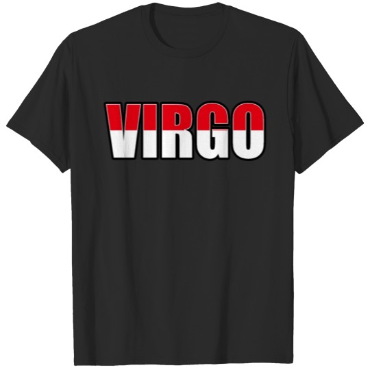 Discover Virgo Indonesian Horoscope Heritage DNA Flag T-shirt