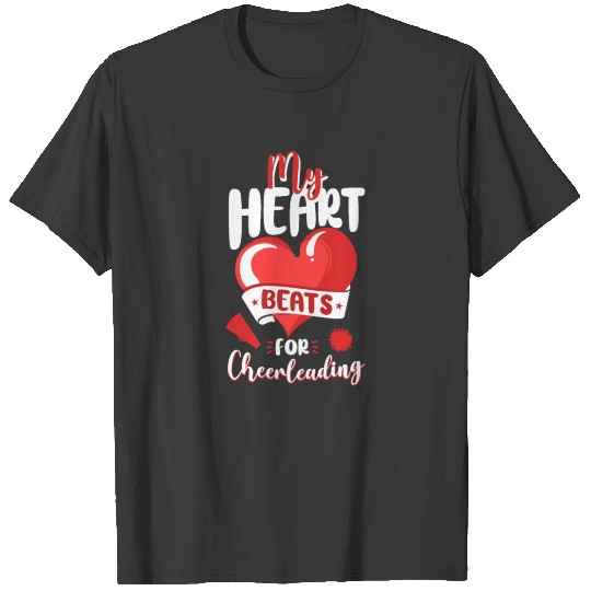 Cheer Cheerleading Heart My Heart T-shirt