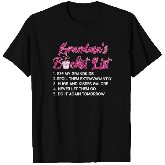 Grandma's Bucket List T-shirt