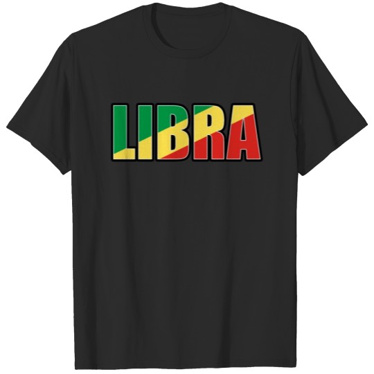 Discover Libra Congolese Republic Horoscope Heritage DNA Fl T-shirt