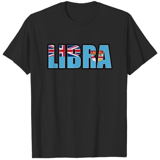 Discover Libra Fijian Horoscope Heritage DNA Flag T-shirt