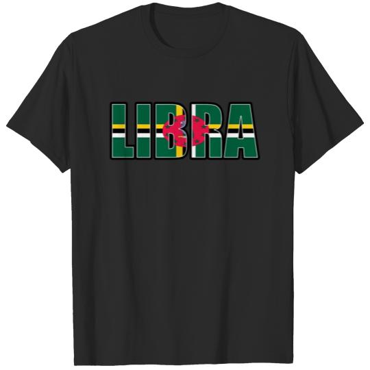 Discover Libra Dominica Horoscope Heritage DNA Flag T-shirt