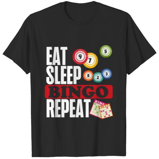 Discover EatSleep Bingo Repeat Funny T-shirt