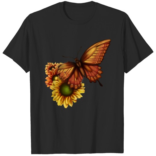 Discover Broken Mariposa Autumn Butterfly with Torn Wing T-shirt