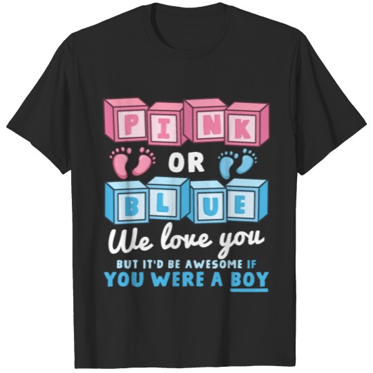Discover Gender Reveal Pink or Blue T-shirt