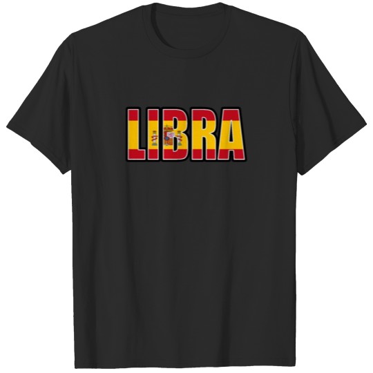 Discover Libra Spaniard Horoscope Heritage DNA Flag T-shirt