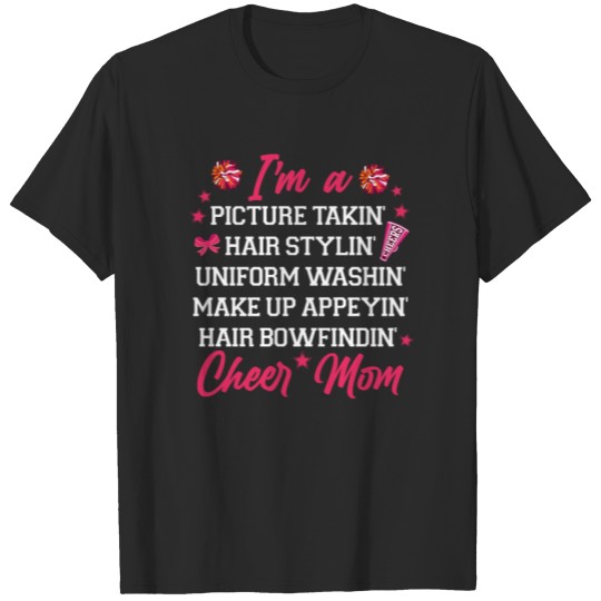 Discover Cheer Cheerleading Mom Mother I'M T-shirt