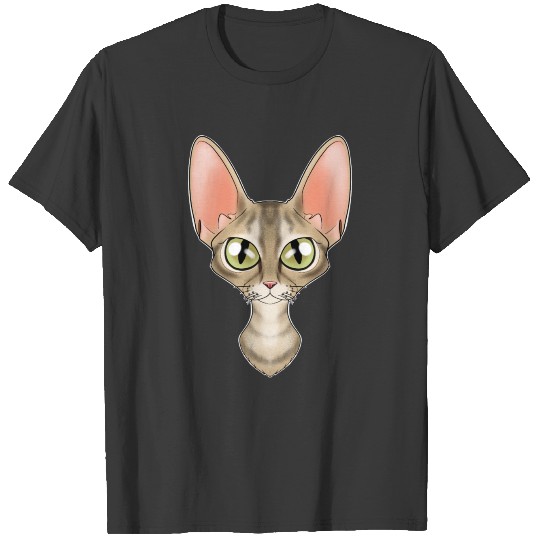 Cat Lover I Cat Face I Devon Rex Cat T-shirt