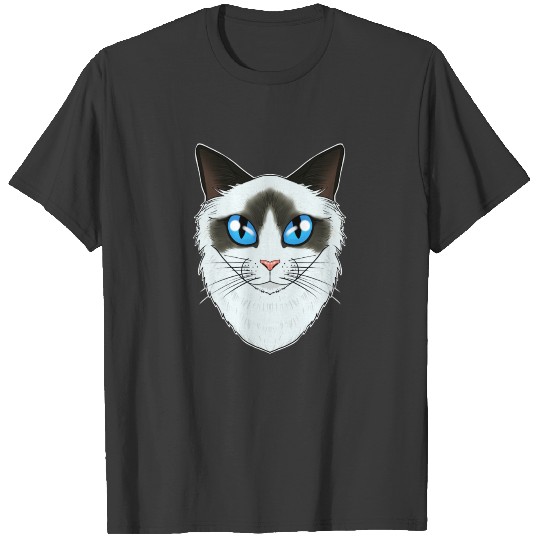 Cat Lover I Cat Face I Ragdoll Cat T-shirt