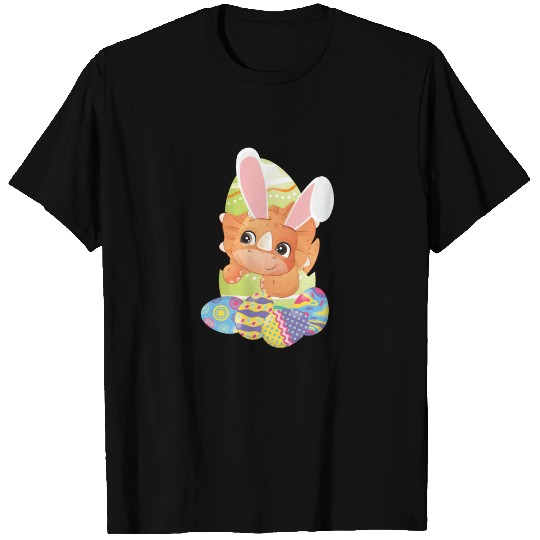 Rabbit Trex Easter Egg Hunting Easter Sunday Bunny T-shirt