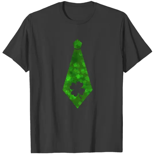 Shamrock Tie - St Patricks day Funny Ire Clover T-shirt