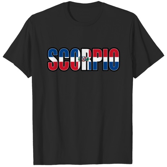 Discover Scorpio Dominican Horoscope Heritage DNA Flag T-shirt