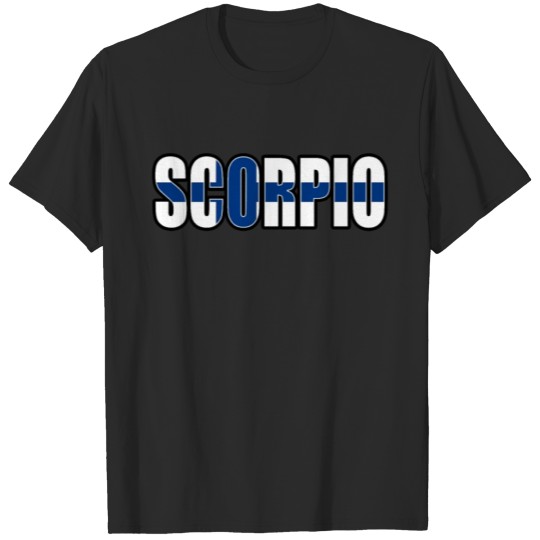 Discover Scorpio Findland Horoscope Heritage DNA Flag T-shirt