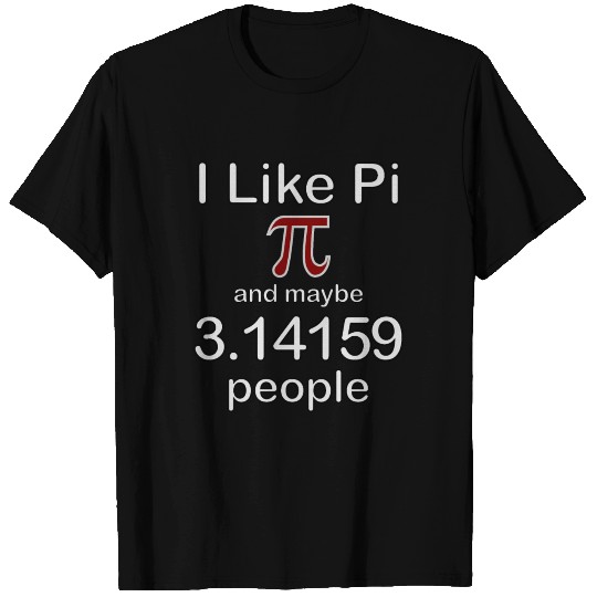 I Like Pi And Maybe 3.14159 People, Maroon Symbol T-shirt
