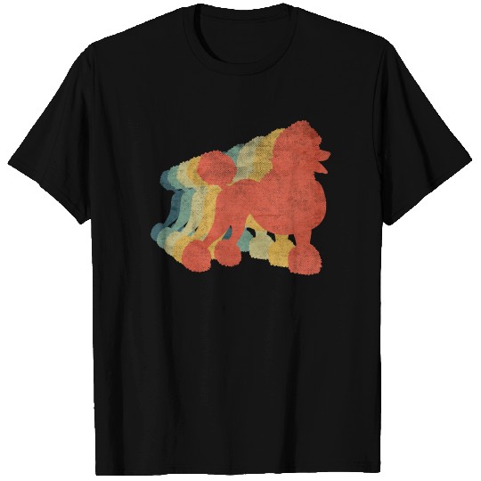 Poodle Retro Vintage Color T-shirt