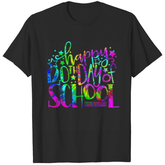 Discover Tie Dye Happy 120th Day Of School Teacher Student T-shirt