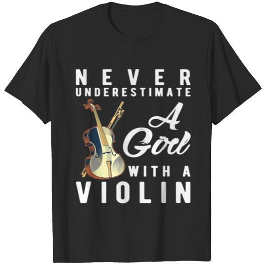 Discover Never Underestimate A Girl With A Violin T-shirt