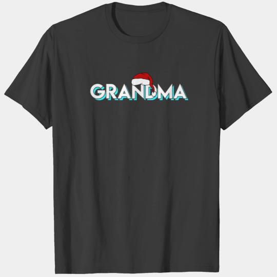 Funny Christmas Grandma Santa Claus Xmas Apparel T-shirt