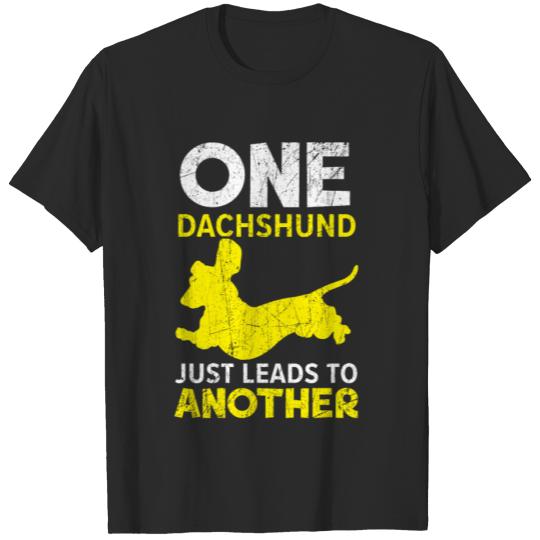 Discover One Dachshund Just Leads Another Wiener Dog Lover T-shirt